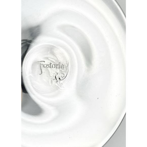 Fostoria “Richmond” Set of 3 Coupe Champagne Glasses 5 1/4” 6oz Signed - Picture 5 of 5